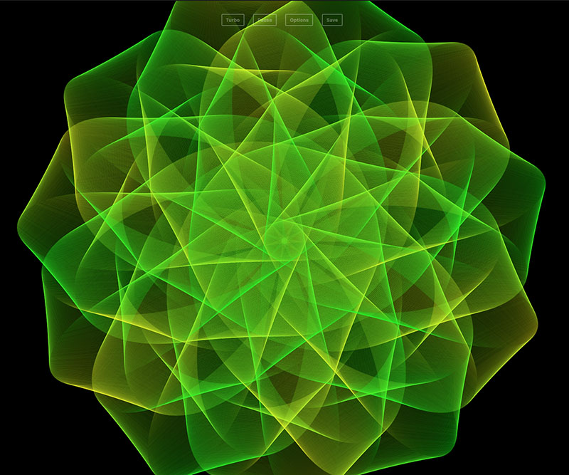 generative art image of concentric geometric lines